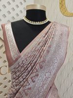 Banarasi with big bud triangle weave - Image 21