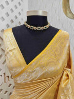 Banarasi with tiny kolam filling design - Image 12