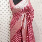 Chanderi banarasi with bias minimal zari