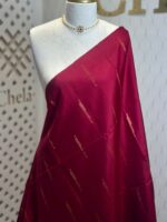 Kanjeevaram with modfied zigzag pallu and geometric butta body - Image 6
