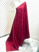 Kanjeevaram with modfied zigzag pallu and geometric butta body - Image 7
