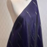 Kanjeevaram with modfied zigzag pallu and geometric butta body