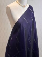 Kanjeevaram with modfied zigzag pallu and geometric butta body