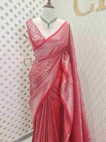 Kosa silk with filled mehandhi pattern