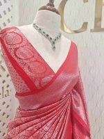 Kosa silk with filled mehandhi pattern - Image 2