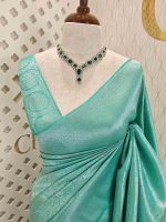Kosa silk with filled mehandhi pattern - Image 15