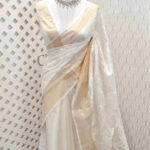 Kota silk with 3 flower and thin stem thread wirk