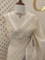 Linen with wild bush flowers embroidery - Image 12