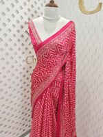 Modal with zigzag print and mirror detailing