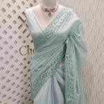 Net kota with scale like thread work and cut work border