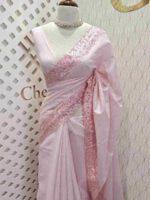 Net kota with scale like thread work and cut work border - Image 5