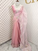 Organza with lotus border with small sequance detailed body - Image 14