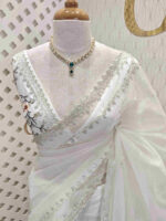 Organza with double beads border finish - Image 4