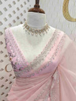 Organza with double beads border finish - Image 2