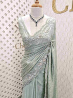 Tissue with maze structure body sequance flower border - Image 10