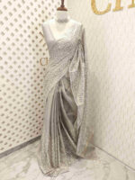 Tissue silk with 3 narrow joined design - Image 10