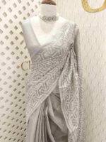 Tissue silk with 3 narrow joined design - Image 9