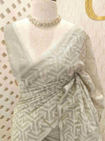 Tissue silk with 3 narrow joined design - Image 11