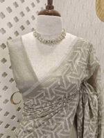 Tissue silk with 3 narrow joined design - Image 14
