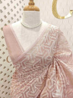 Tissue silk with 3 narrow joined design - Image 2