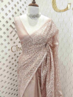 Tissue silk with 3 narrow joined design - Image 5
