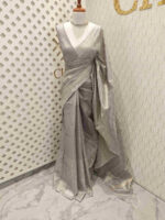 Tissue  Silk with maze design - Image 15