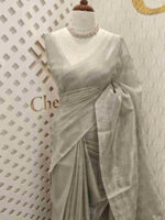 Tissue  Silk with maze design - Image 11