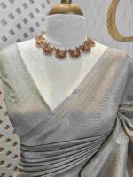 Banarasi with bias line and diamond border - Image 18
