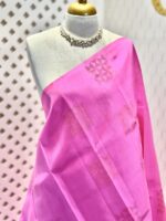 kanjeevaram with small triangles on square design - Image 2