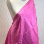 Kanjeevaram with dot and diamond buttas