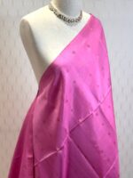 Kanjeevaram with dot and diamond buttas
