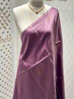 Kanjeevaram with rose gold zari diamand shape design on pallu - Image 2