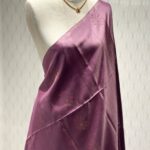 Kanjeevaram with rose gold zari diamand shape design on pallu