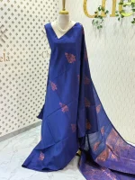 Kanjeevaram with big floral buttas - Image 3