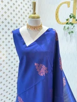 Kanjeevaram with big floral buttas - Image 2