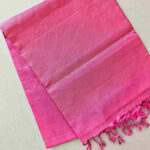 Kanjeevaram with diagonal line design on pallu
