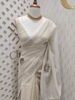 Linen with wild bush flowers embroidery - Image 15