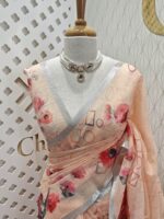 Linen with geometric shapes and flower prints - Image 2