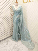 Organza with small mango cut beads and stone design - Image 9