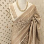 Soft katan with small flower in diamond design