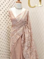 Tissue silk with foreign wall thread work