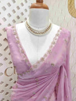 Tissue silk with random oval shape small design - Image 16