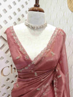 Tissue silk with random oval shape small design - Image 14