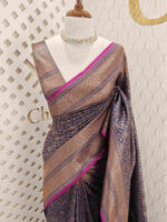 Soft Katan with diamond shape geometric designs and contrast border - Image 5