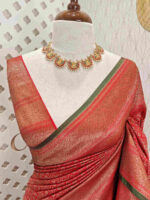 Soft Katan with diamond shape geometric designs and contrast border - Image 18