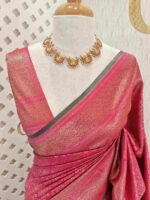 Soft Katan with diamond shape geometric designs and contrast border - Image 15