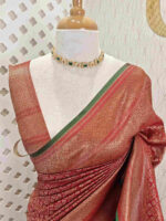 Soft Katan with diamond shape geometric designs and contrast border - Image 12