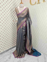 Soft Katan with diamond shape geometric designs and contrast border - Image 4