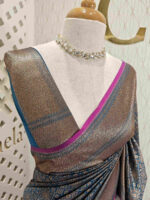 Soft Katan with diamond shape geometric designs and contrast border - Image 2