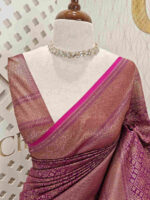 Soft Katan with diamond shape geometric designs and contrast border - Image 9